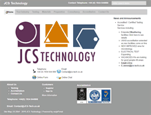 Tablet Screenshot of jcs-tech.co.uk
